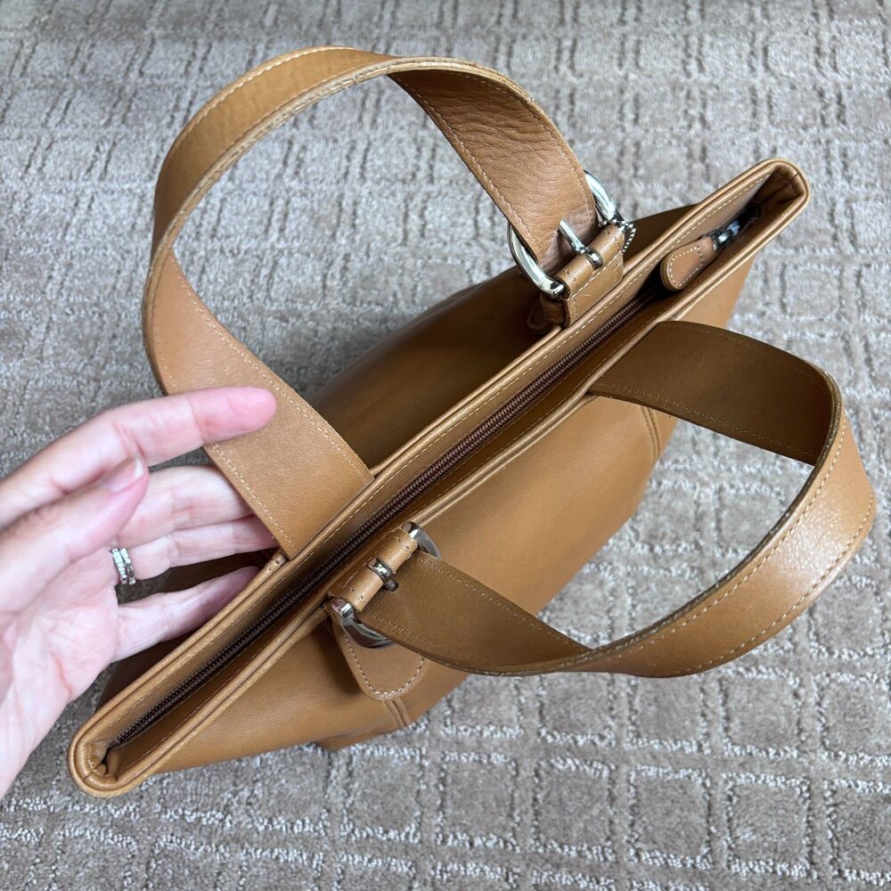 Coach Vintage Soho Waverly Tote Purse 4133 Tan Leather Classic 90s Mini Clean - Picture 3 of 14